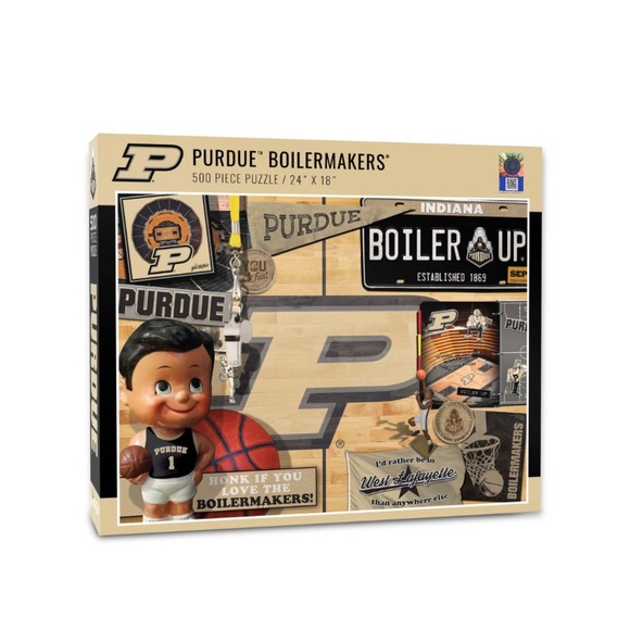You the Fan Purdue Boilermakers Retro Series 500 Piece Puzzle New in Box - Picture 4 of 5